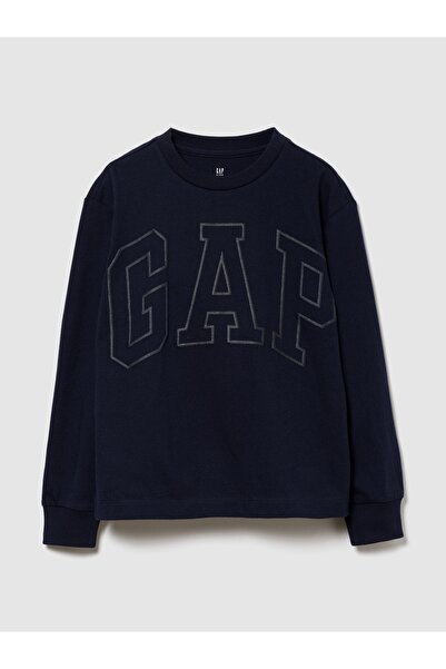 GAP Erkek Çocuk Lacivert Arch Logo T-Shirt