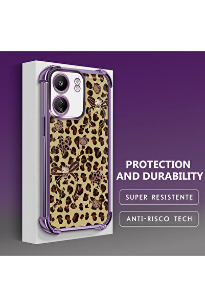 Hontinga جراب هاتف شفاف من السيليكون الناعم متوافق مع هاتف Xiaomi Poco C65، م...