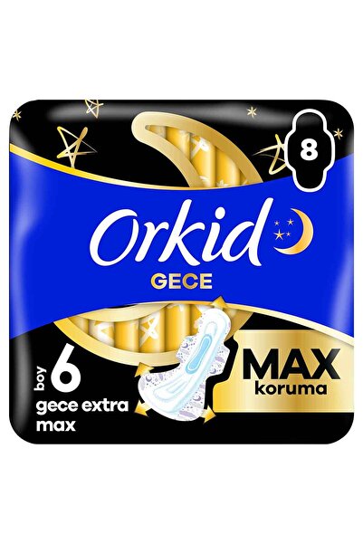 Orkid عبوة فائقة الإضافية من أربع قطع للاستخدام الليلي بحد أقصى 8 قطع