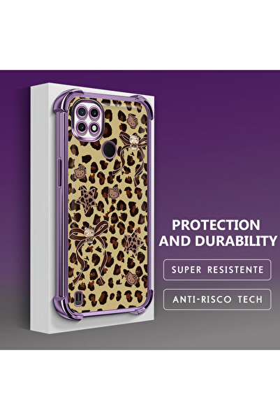 Hontinga جراب هاتف شفاف من السيليكون الناعم متوافق مع هاتف Realme C21 مطبوع ع...