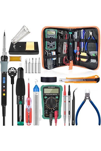 Beauenty 90W Electric Soldering Kit 220V - Adjustable LCD Soldering Iron with...