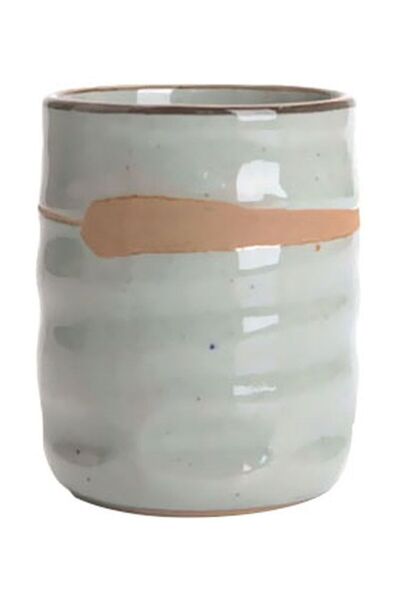 HALAMODO Handmade Stoneware Mug White/Beige 200ml