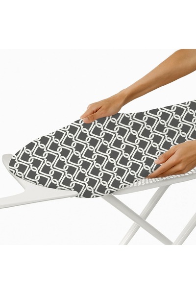 GERCELLA LOTUS GREY 45X120 (XS SİZE) IRONING BOARD COVER ÜTÜ MASASI KILIFI ÖRTÜSÜ BEZİ YEDEK PARÇA