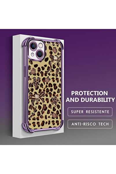 Hontinga غطاء هاتف شفاف من السيليكون الناعم متوافق مع آيفون 13 مع طباعة نمط ا...