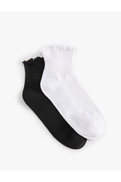 Koton Cotton Ruffle Short Socks