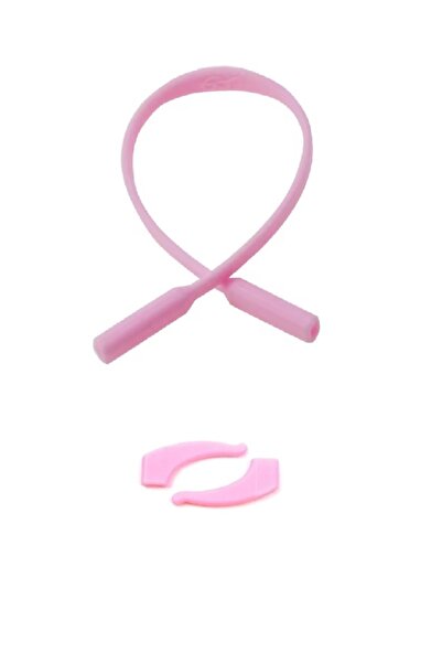 Optic Master Silikon Kaydırmaz Kulak Kilidi ve Çocuk Gözlük Askısı / İpi Pembe