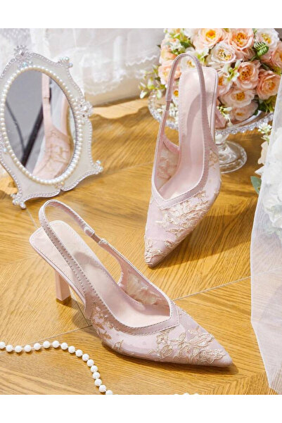 Sheya Pantofi cu toc Shein, roz