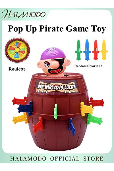 HALAMODO Pop Up Pirate Toy Pirate Bucket Lucky Stab Pop Up Game Toys Intellec...