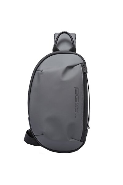 BANGE Small Asymmetric Crossbody Backpack with USB Port