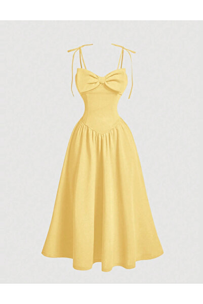 Sheya Shein maxi dress, yellow