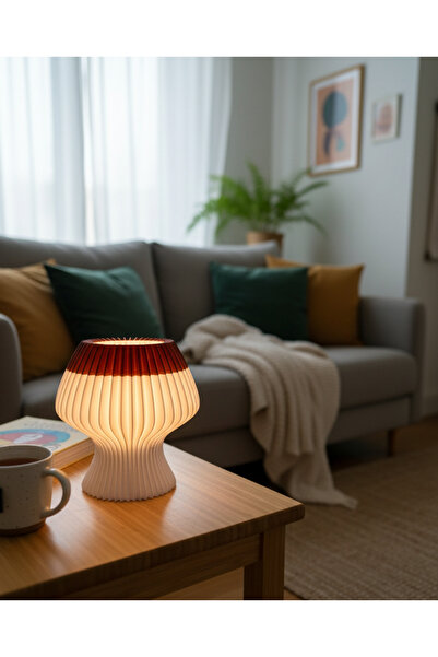 Lunera home Lunera SOFT BEYAZ ABAJUR- MİNİMAL EV DEKORASYONU