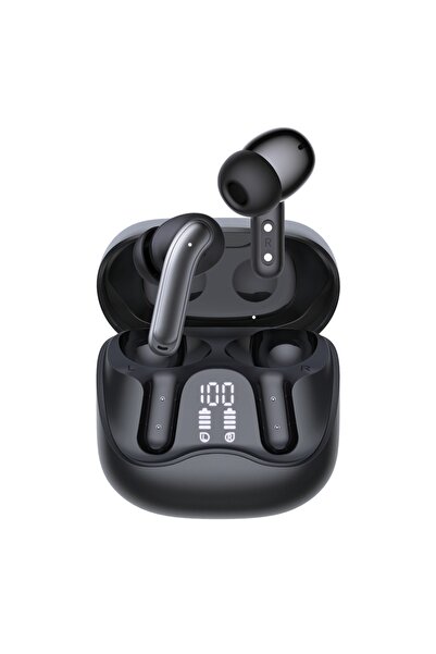 SKYDDAR INNOVATION Căști wireless Bluetooth 5.4, 6 microfoane, încărcare rapidă, autonomie de 400 mAh, set de autocolante, negru