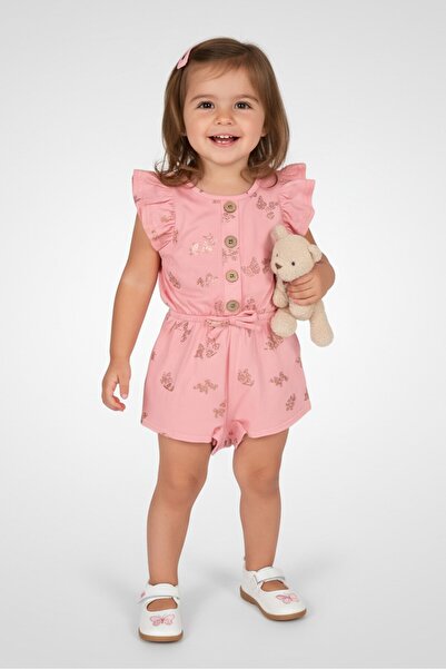 NANETTE LEPORE طقم ملابس أطفال بناتي مكون من قطعتين بطبعة كاملة، متعدد الألوان