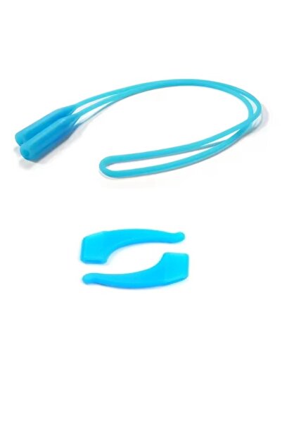 Optic Master Silicone Anti-Slip Ear Lock and Glasses Strap / Cord Blue