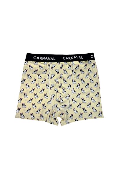 CARNAVAL SOCKS Carnaval French Bulldog Patterned Premium Cotton Men's Boxer
