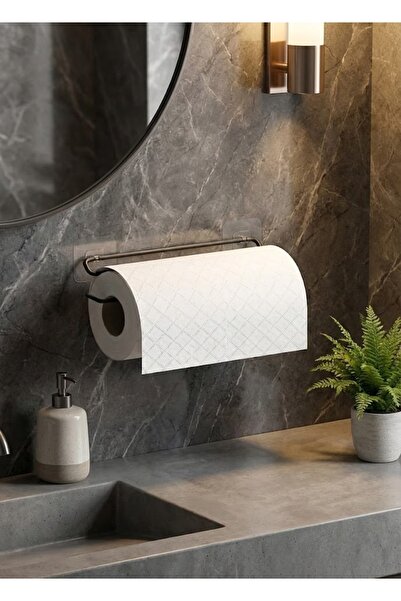 Risea Home Mat Siyah Yapışkanlı Mutfak Tezgah Altı Havluluk ve Tuvalet Kağıtl...