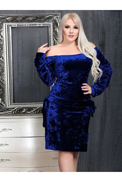 SWAN.AE Dress, Plain, Belt, Lycra velvet crystal, Homewear