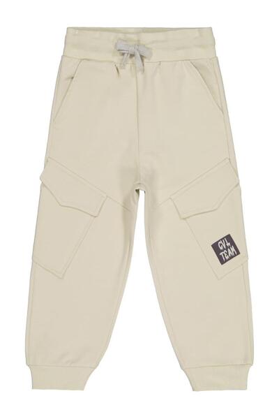 Civil Boys Cargo Pocket Pack Labeled 2-5 Years Old Sweatpants - Beige 2-3 Years Old