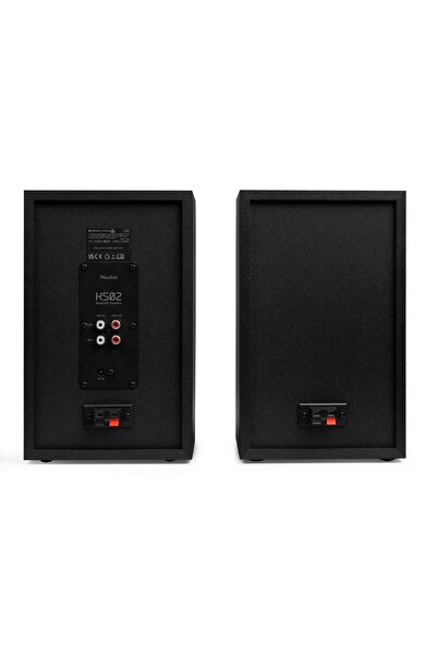Audizio Set KS 02 - 2 boxe active Hi-Fi de raft, 4", 40 W RMS, Bluetooth, negru,