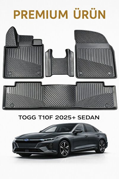 Black Gold Togg T10F 2025+ Sedan 3D Oto Paspas Premium