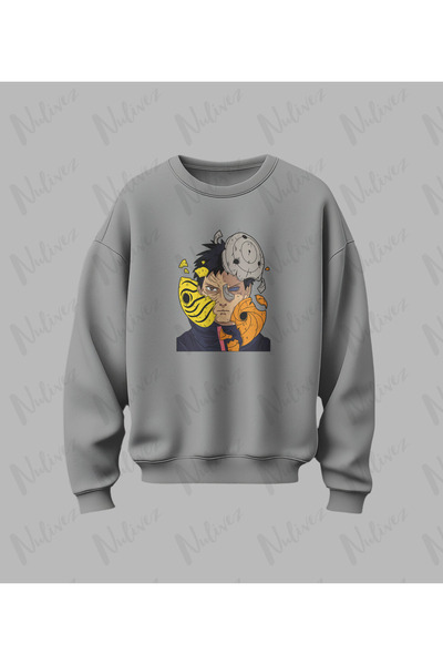 Nulivez تصميم أنيمي ناروتو مطبوع سويت شيرت عالي الجودة للجنسين قصة فضفاضة برق...