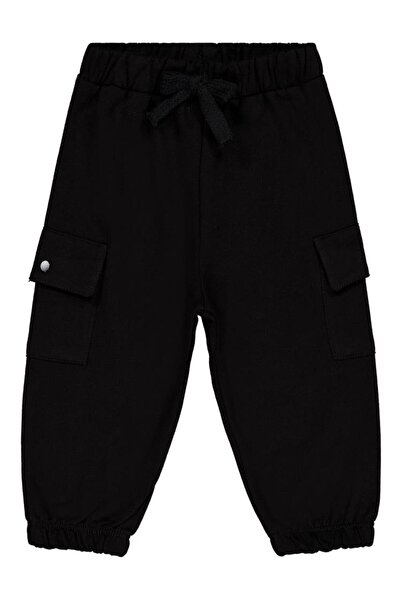 Civil Baby Cargo Pocket Pack 6-18 Months Sweatpants - Black 9-12 Months