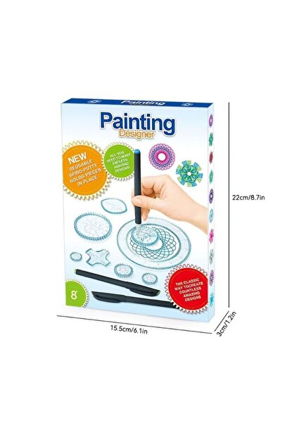 Generic Painting Designer Spirograph Art Set – Creative Pattern Drawing Kit f...