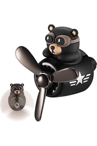 Arabest معطر جو للسيارة على شكل دب طويل، موزع هواء لطيف للسيارة، فتحة تهوية دوارة على شكل مروحة