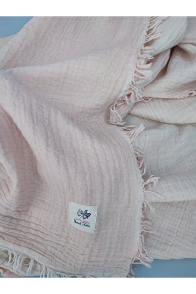 RUKİYE YAVUZ Pamuk Pazen Natural Muslin Baby Blanket 4 Layers, Oeko-Tex, Pure Cotton 120X130 cm