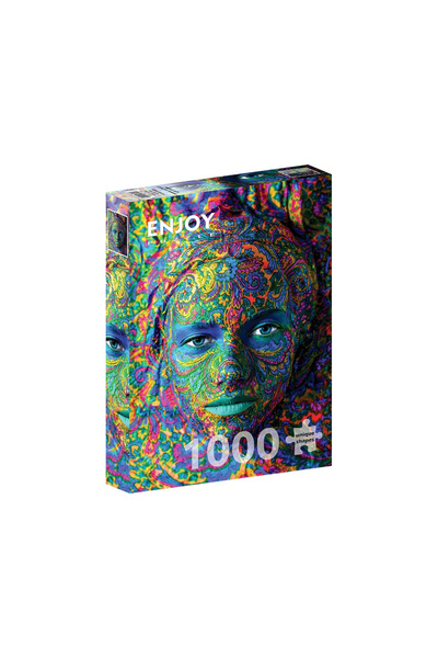 Enjoy Puzzle Пъзел 1000 части Насладете се на жена с цветен грим