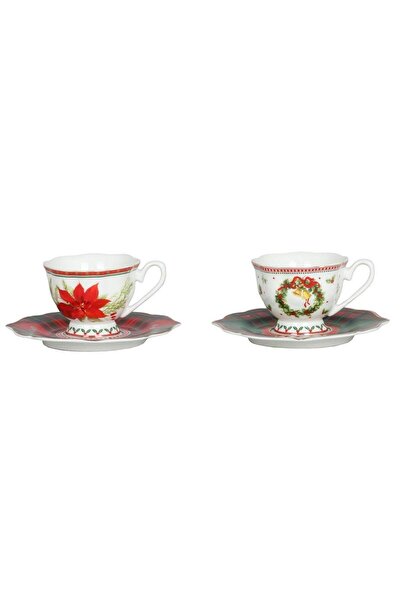 Lucky Art Merrilyn Bone 2-Piece Coffee Cup Set