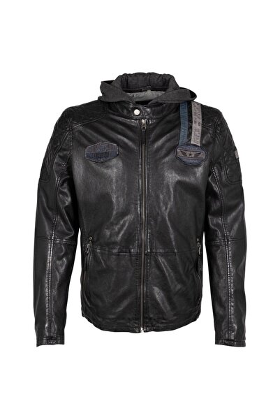 mauritius Geaca de Piele Barbati Neagra GMTinon