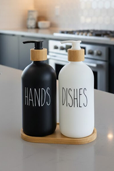 VENETTO 2-Piece Glass Liquid Soap Dispenser Sb116