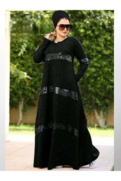 SWAN.AE Winter, Dress, Brushed wool, leather, Pocket, Casual