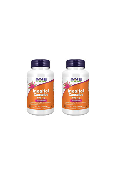 Now Food أطعمة، كبسولات إينوزيتول، 500 ملغ، 100 كبسولة 1+1