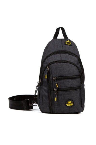 Newishpolo 2234-26 Τσάντα χιαστί από λινό ύφασμα BodyBag μικρού μεγέθους