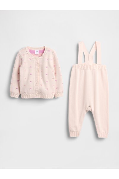 GAP Bebek Pembe Hırka Outfit Set