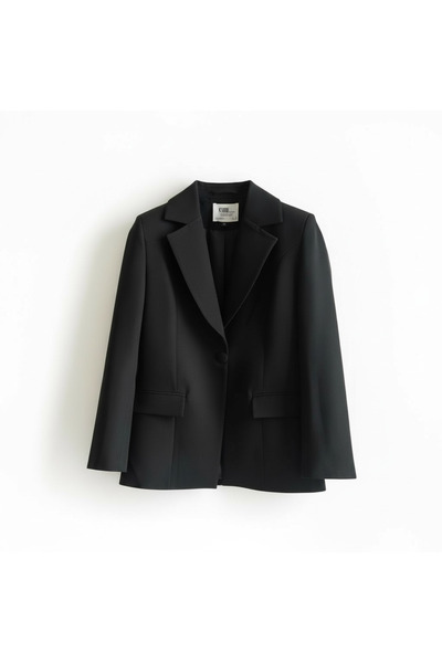 FEG STORE TEK DÜĞMELİ SİYAH BLAZER CEKET