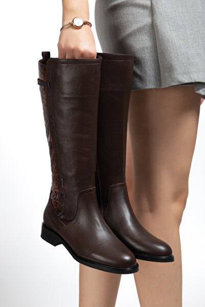 Elile Shoes Hakiki Deri 33-34-35 Numaradan 41-42-43-44-45 Numaraya Kadar Kadın Kışlık Çizme