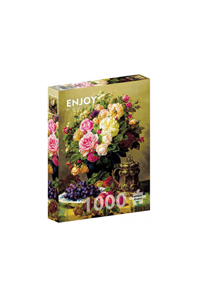 Enjoy Puzzle Puzzle 1000 pieces Enjoy – Jean-Baptiste Robie: Still Life with Roses