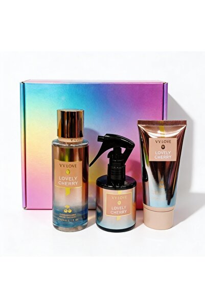 V.V LOVE Set cadou, 3 piese, Cireșă minunată