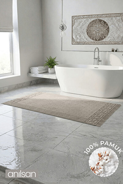 Anılsan منشفة قدم من فيسون - 70×130 سم، 790 جرام، 100% قطن، سجادة حمام للمنتجعات الصحية والفنادق، للاستخدام اليومي
