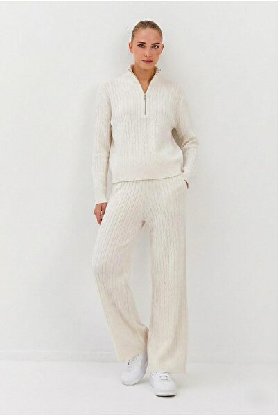 Nish&Chic Hair Braid Knitwear Trouser Set