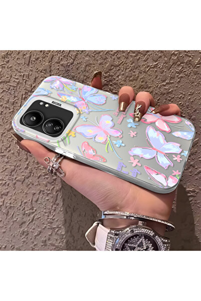 Hontinga حافظة هاتف متوافقة مع هاتف Xiaomi Poco C65، حافظة كاميرا مضادة للصدم...