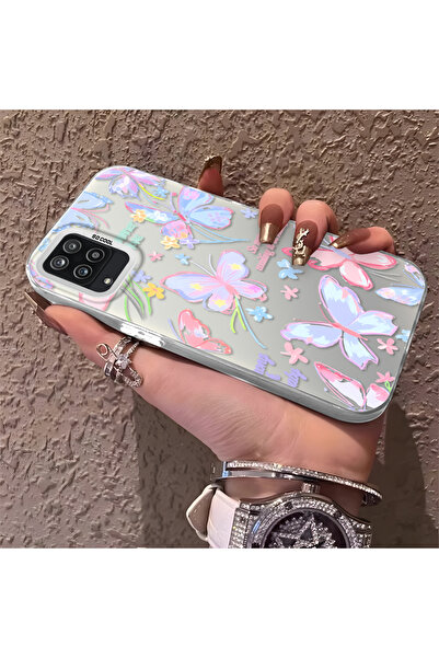 Hontinga حافظة هاتف متوافقة مع هاتف سامسونج جالاكسي A12/M12، حافظة كاميرا مضا...