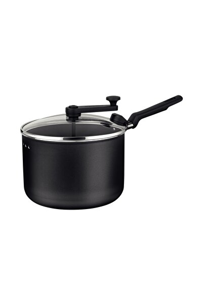 TRAMONTINA Loreto Graphite Aluminum Popcorn Maker with Starflon Max Nonstick Coating, 20 cm, 3.5 L