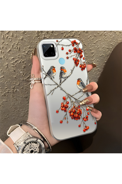 Hontinga حافظة متوافقة مع هاتف Realme C25Y/C21Y مضادة للصدمات ومضادة للصدمات،...