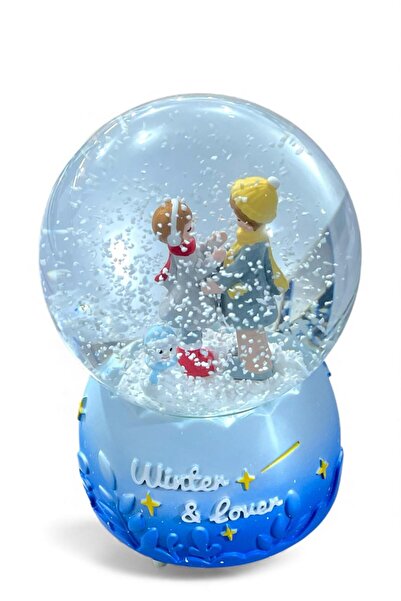 GÜZELYÜZ AVM Işıklı Müzikli Kar Küresi | Ayakta Duran Sevgili Aşıklar Küre Se...
