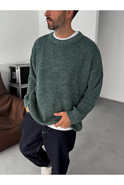 BYBASICMAN سترة محبوكة كاكي BRY-50-17