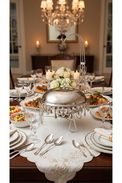 Generic سخان بوفية صحن تقديم الطعام 4 لتر